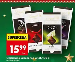 Biedronka Czekolada Excellence, 100 g różne rodzaje Lindt oferta