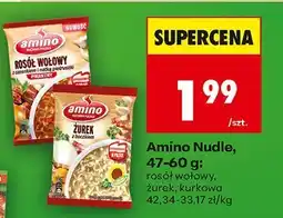 Biedronka Nudle rosół wołowy Amino oferta
