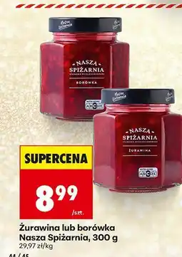 Biedronka Żurawina Nasza Spiżarnia oferta