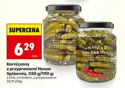 Biedronka Korniszony z przyprawami Nasza Spiżarnia oferta