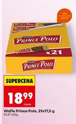 Biedronka Wafle 21 szt. Prince Polo oferta