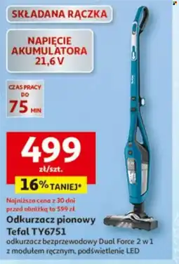 Auchan Odkurzacz pionowy Tefal TY6751 oferta