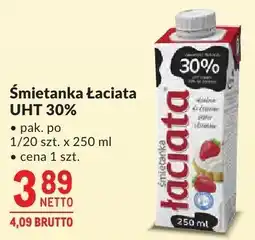 Makro Śmietanka łaciata UHT 30% Łaciata oferta