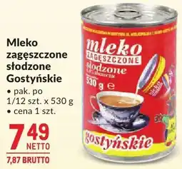 Makro Mleko zagęszczone słodzone Gostyńskie oferta
