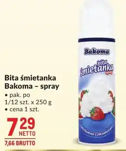 Makro Bita śmietanka Bakoma - spray oferta
