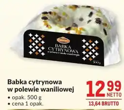 Makro Babka cytrynowa w polewie waniliowej oferta