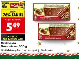 Biedronka Czekolada Nussbeisser oferta