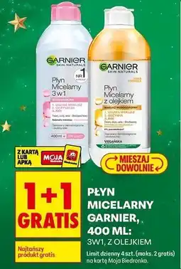 Biedronka Płyn micelarny z olejkiem arganowym Garnier Skin Naturals oferta