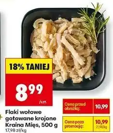 Biedronka Flaki wołowe gotowane krojone Kraina Mięs oferta