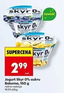 Biedronka Jogourt wanilia Bakoma Skyr oferta
