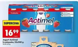 Biedronka Jogurt truskawka Danone Actimel oferta