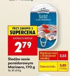 Biedronka Śledź w sosie pomidorowym Marinero oferta