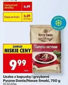 Biedronka Uszka z kapustą i grzybami Pyszne Danie oferta
