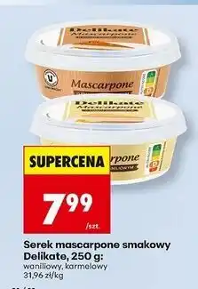 Biedronka Serek mascarpone karmelowy Delikate oferta