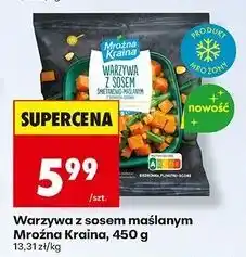 Biedronka Warzywa z sosem maślanym Mroźna Kraina oferta