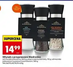 Biedronka Sól morska jodowana z suszonymi pomidorami Biedronka oferta