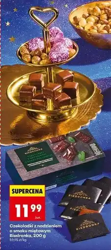 Biedronka Czekoladki z nadzieniem miętowym Biedronka oferta