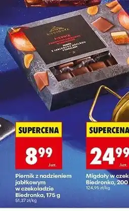 Biedronka Pierniki z nadzieniem jabłkowym w czekoladzie Biedronka oferta