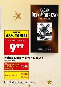Biedronka Kakao extra ciemne Decomorreno oferta