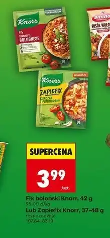 Biedronka Kurczak z pomidorami Knorr Zapiefix oferta
