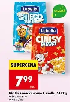 Biedronka Płatki śniego kulki Lubella Mlekołaki oferta