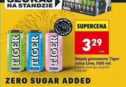 Biedronka Napój jagoda Tiger Energy Drink Juicy Line oferta