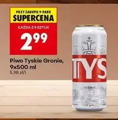 Biedronka Piwo Tyskie Gronie oferta