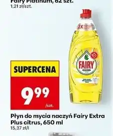 Biedronka Płyn do mycia naczyń citrus Fairy Extra+ oferta