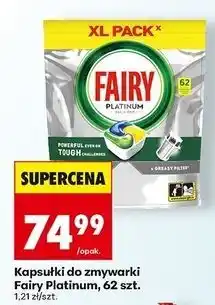 Biedronka Kapsułki do zmywarki lemon Fairy Platinium All In 1 oferta