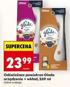 Biedronka Odświeżacz powietrza + wkład drzewo sandałowe z bali i jaśmin Glade By Brise Automatic Spray oferta