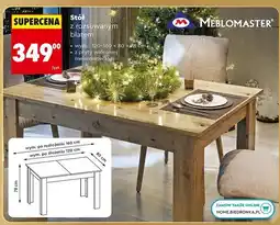 Biedronka Stół z rozsuwanym blatem 120-160 x 80 75 cm Meblomaster oferta