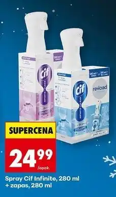 Biedronka Spray do czyszczenia lawenda + eukaliptus zapas Cif oferta