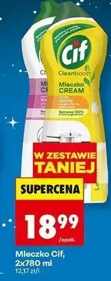 Biedronka Mleczko do czyszczenia z mikrokryształkami pink flowers + lemon Cif Cream oferta