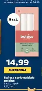 Netto Świeca stołowa biała Bolsius oferta