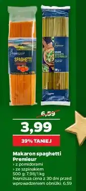 Netto Makaron spaghetti z pomidorami Premieur oferta