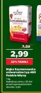 Netto Mąka szymanowska uniwersalna pszenna typ 480 Polskie Młyny oferta