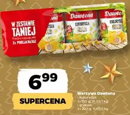 Netto warzywa Dawtona (kukurydza, groszek) oferta