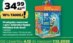 Netto Przekąska owocowa + gra i zabawka Happy Holidays Bob Snail oferta