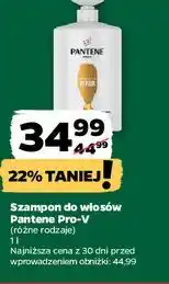 Netto Szampon do włosów Pantene Pro-V (różne rodzaje) 1 l oferta