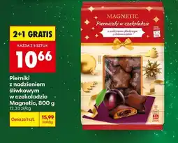 Biedronka Pierniki z nadzieniem śliwkowym w czekoladzie MAGNETIC oferta