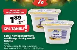 Netto Serek homogenizowany z laską wanilii Miletto oferta