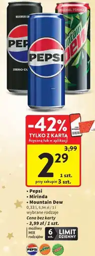 Intermarche Napój Mountain Dew oferta