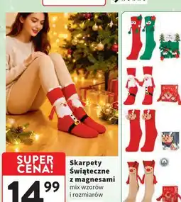 Intermarche Skarpety damskie świąteczne z magnesami Moraj oferta