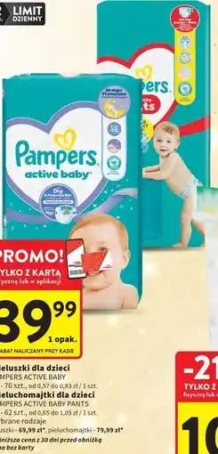 Intermarche Pieluchomajtki junior Pampers Pants oferta