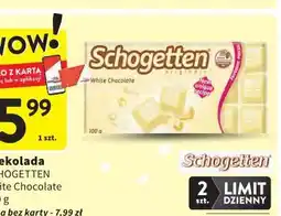 Intermarche Czekolada biała Schogetten oferta