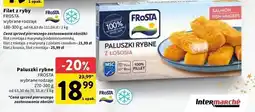 Intermarche Złote paluszki rybne z łososia Frosta oferta