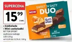 Intermarche Czekolada duo caramel crush i big brownie Ritter Sport oferta