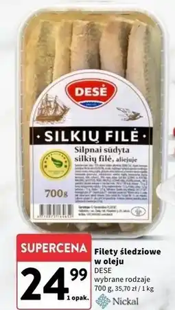 Intermarche Śledzie w oleju Dese oferta
