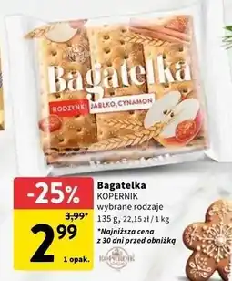 Intermarche Bagatelka jabłko cynamon rodzynki Kopernik oferta