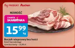 Auchan Boczek wieprzowy bez kości oferta